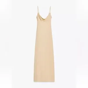 Zara Maxi Dress, Women's, Size: Small, Beige